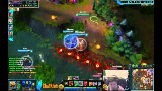 Amazing Morgana ulti followed by Lux ulti triple kill Chuckles
