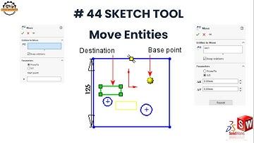 How use Move Entities in 2D & 3D Sketches in SolidWorks