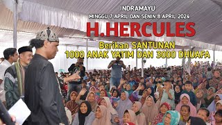 SANTUNAN 1000 ANAK YATIM DAN 3000 DHUAFA DI KEDIAMAN H.HERCULES ( INDRAMAYU )