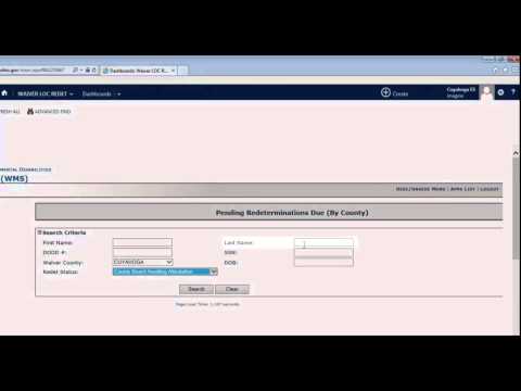 DoDD LOC Application - How To Video 1 - Login and Redetermination LOC