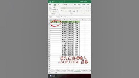 今天分享SUBTOTAL函數寫出來的序號有多香🥰🥰#excel教學 #excel #excel技巧 #excel工作室 #短視頻 #office教學 #excel函式