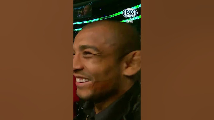 Was Jose Aldo Scared the Time Conor Mcgregor jumped over the Cage and Got in His Face