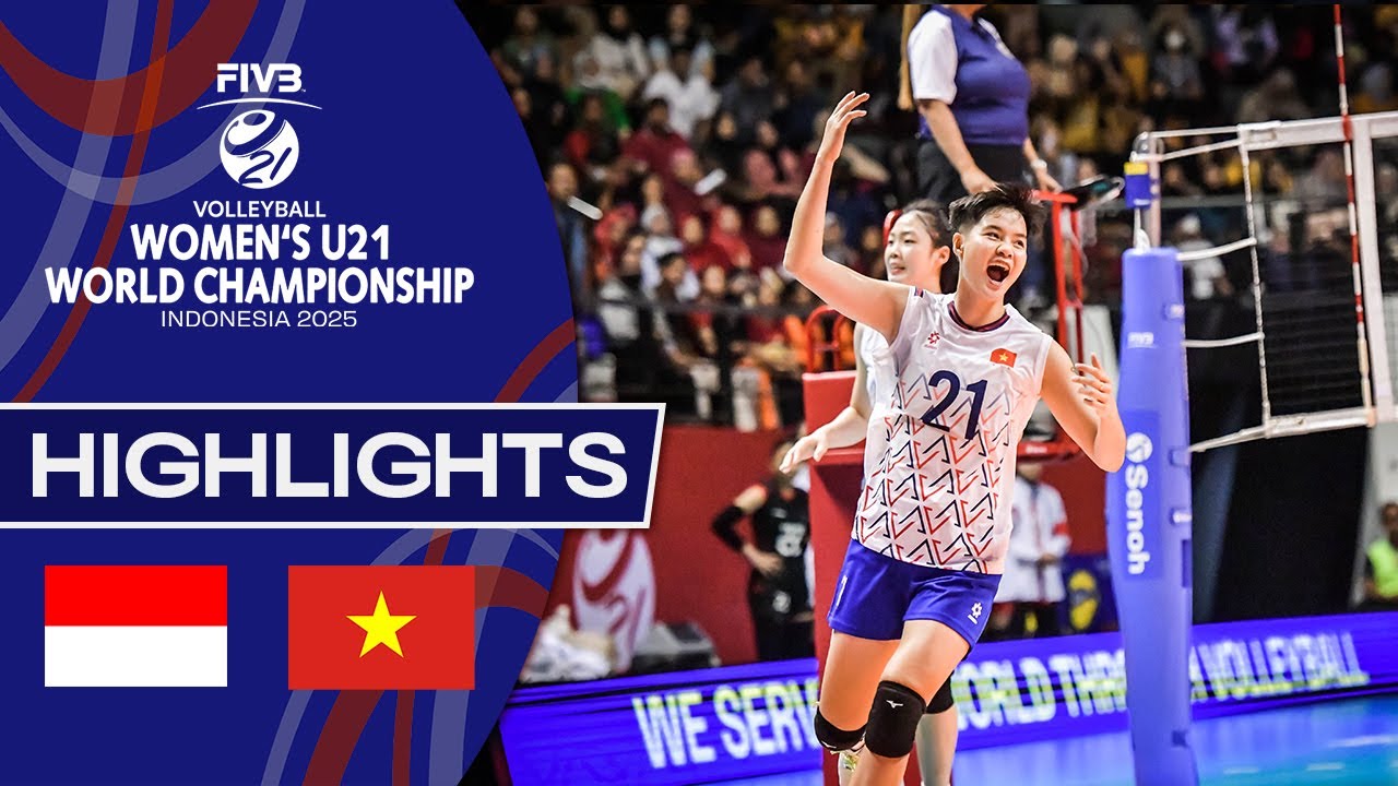 Indonesia 🇮🇩 vs. Vietnam 🇻🇳 | Women's U21 World Champs 2025 - Highlights