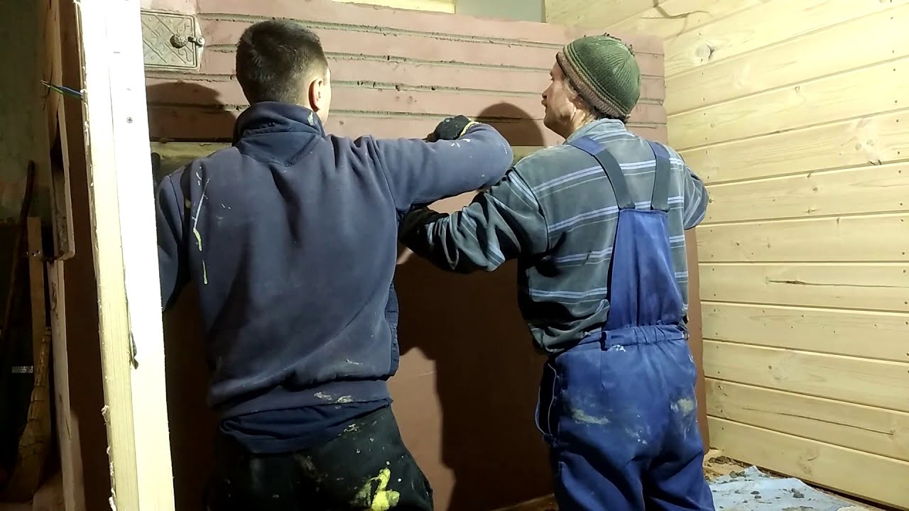 Декоративная штукатурка печки.КРАСИВО и НАДЕЖНО. - YouTube