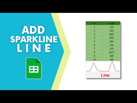 How to add Sparkline Line in Google Sheets Document
