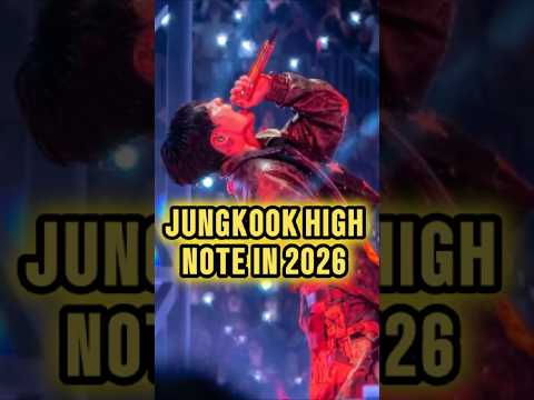 Jungkook High Note in 2026😲 #shorts #jungkook #jk #jeonjungkook #bts