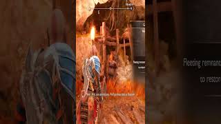 Lil Dude is struggling #shorts #godofwarragnarok #ratatoskr #kratos #gaming #gamingshorts