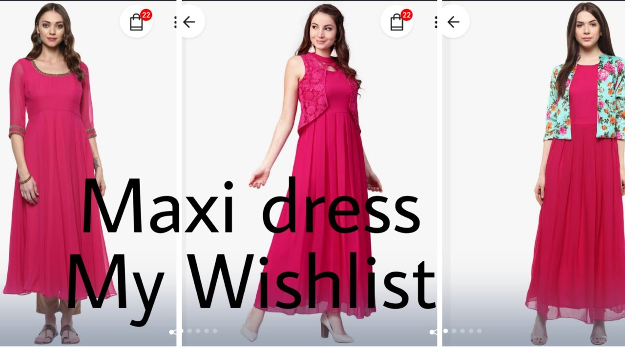 JABONG PINK MAXI DRESS 😍 # MY WISHLIST 2018