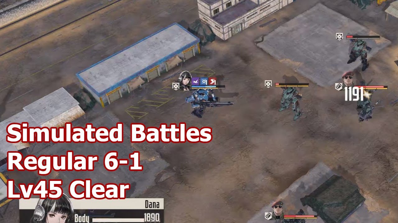 [Mecharashi] Simulated Battles Regular 6-1 Lv45 Clear - YouTube