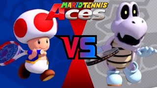 Mario Tennis Aces - Toad Vs Dry Bones Tiebreaker