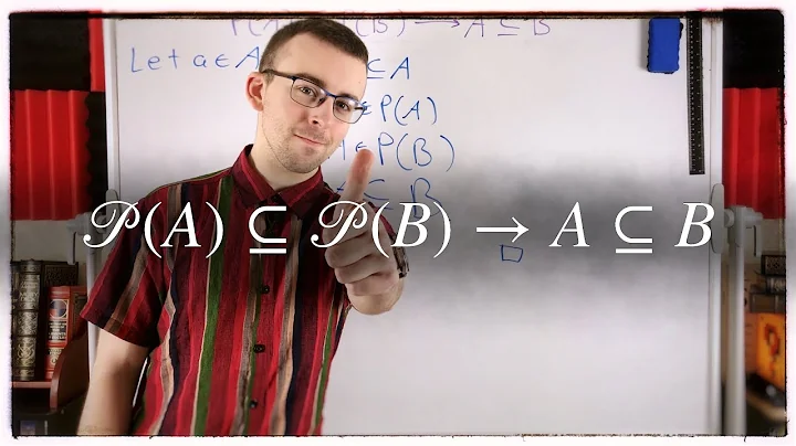 Proof: If P(A) is a Subset of P(B) then A is a Subset of B | Set Theory