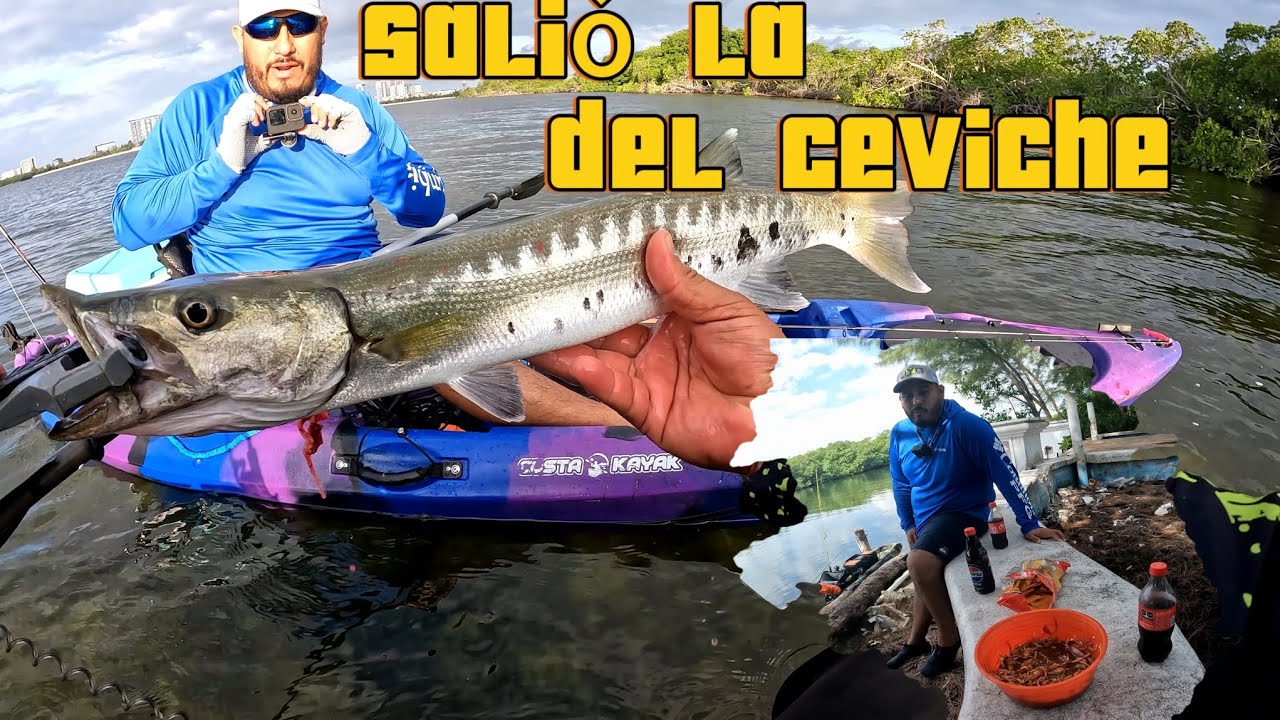 PESCA Y COCINA en LAGUNA de CANCUN