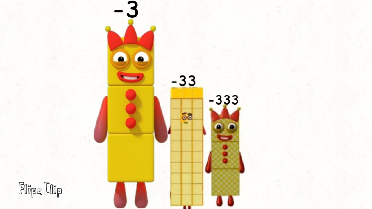 Numberblocks 3 Sneeze To 333 333 333 333 Million Negative Number