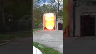 Dust explosion in slow motion take 2
