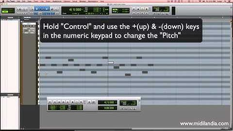 MIDI Notes movement in Pro Tools