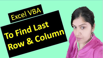 Find the Last Row or last Column in VBA | Excel VBA Tutorial in Hindi | VBA