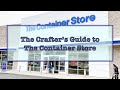 The Crafter's Guide to The Container Store