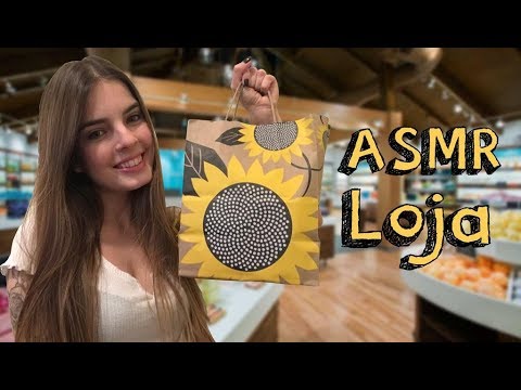 ASMR LOJA DE PRODUTOS NATURAIS 🌿(muito tapping, voz suave e hand movements) | Banana Vintage