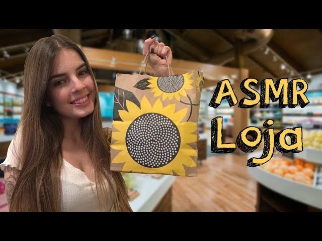ASMR LOJA DE PRODUTOS NATURAIS 🌿(muito tapping, voz suave e hand movements) | Banana Vintage