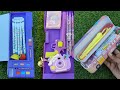 Satisfying Video | Purple Pencil Box 🎁 Cute Stationery Unboxing
