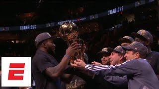 [FULL] Golden State Warriors 2018 NBA Finals trophy presentation | ESPN