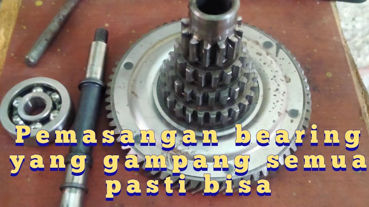 VESPA Tutorial pemasangan bearing gigi susun vespa px vespa super excel exclusif dengan detail