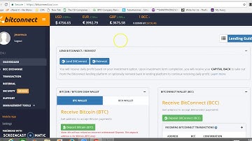 Bitconnect Lending - Bitconnect Reinvestment Feature Video