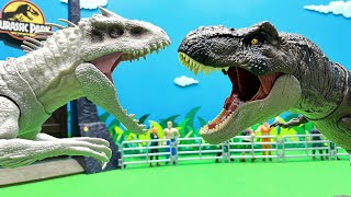 Dinosaur Battle In Jurassic Park | T-Rex Vs Indominus Rex 쥬라기월드 공룡 배틀