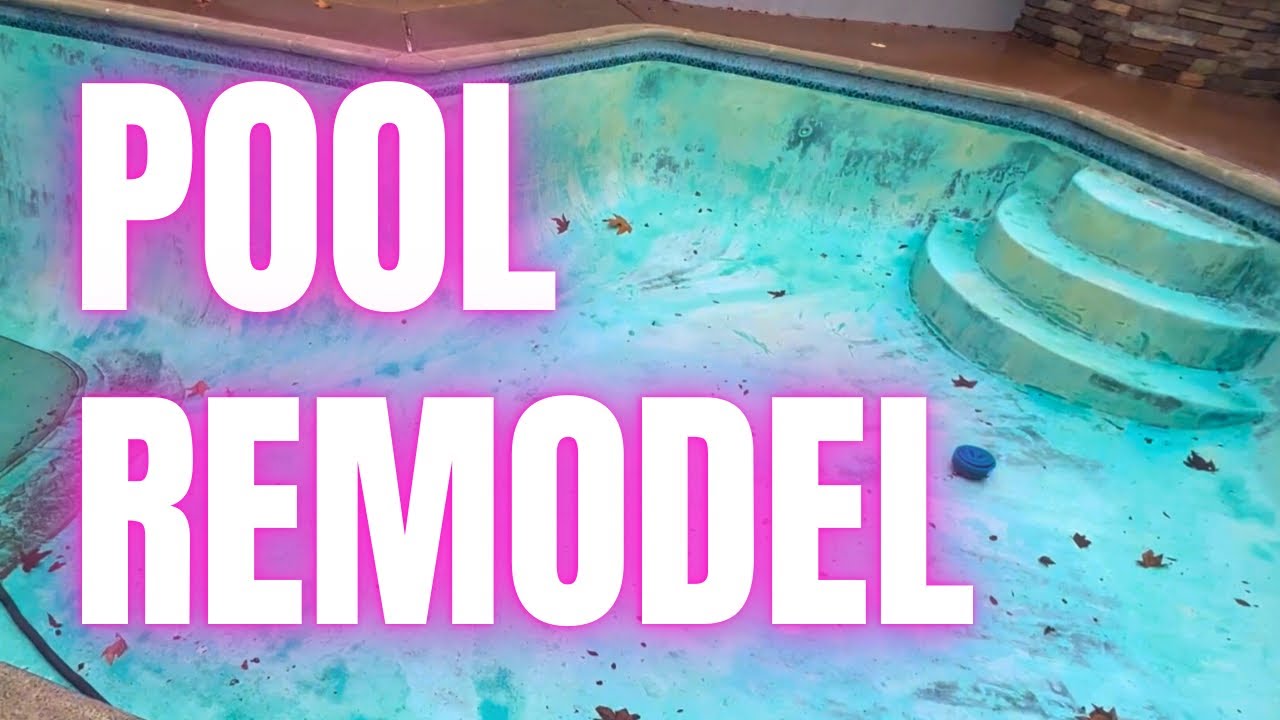 Реконструкция бассейна с новым бортиком, плиткой и мелкой галькой 🙌