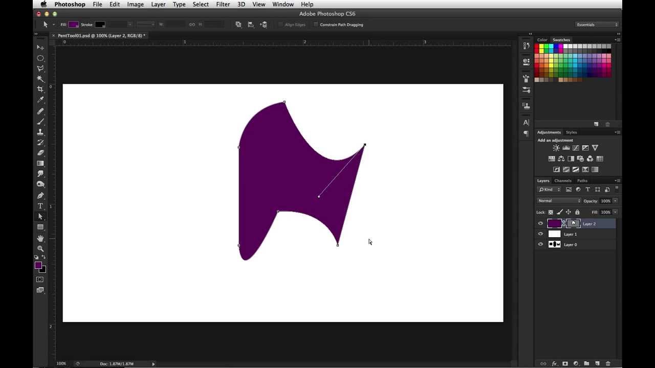 Download Using a Photoshop Path or Shape to Create a Vector Mask - YouTube