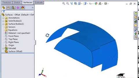Offset Surfaces in Solidworks