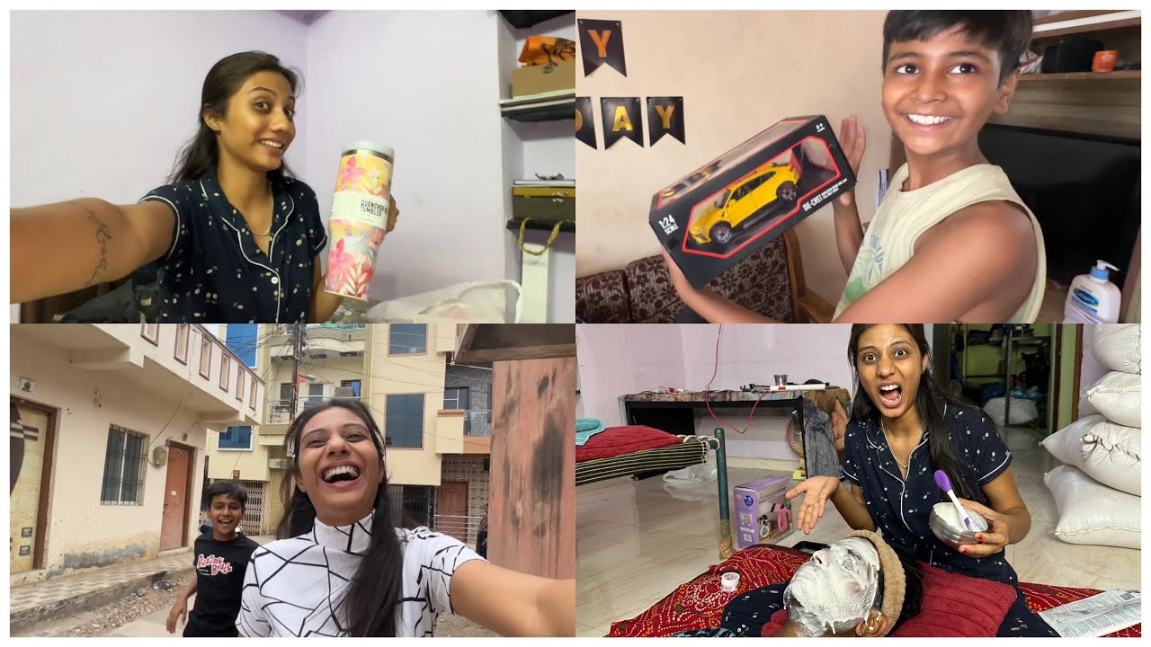 ऋषीने मला surprise gift दिला 🎁❤️ / ऋषीला facial करून दिला 🥰