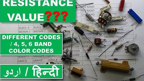 #94 Resistor Color Code Calculation /3,4, 5,6 Band Resistor Color Code/How to Calculate Resistance