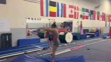 front handspring front layout front pike on floor