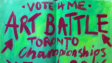 Its Art Battle Toronto City Championships tonight!! June 20th 2023