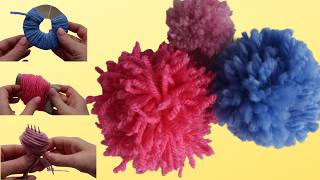 EASY POM POMS | DIY Pom Pom Tutorial | Didsbury Art Studio