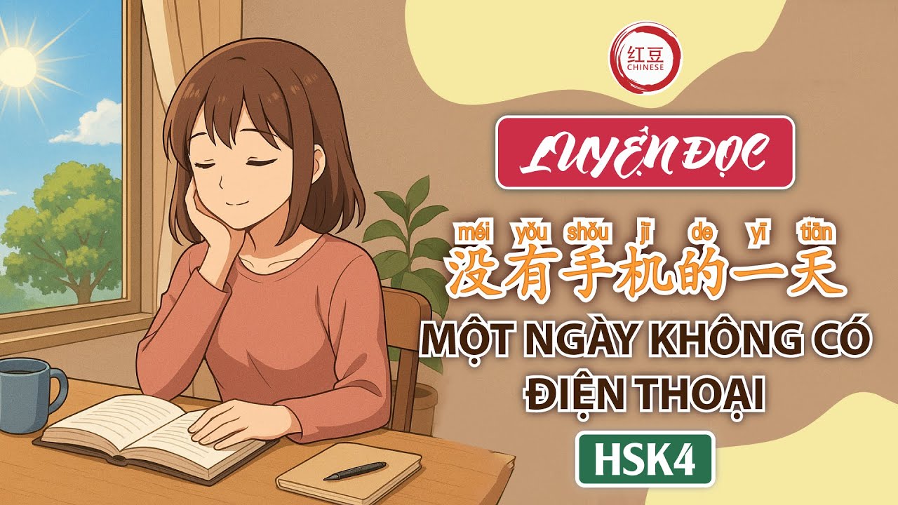 【LUYỆN ĐỌC TIẾNG TRUNG】HSK4 | 没有手机的一天 | Một ngày không có điện thoại
