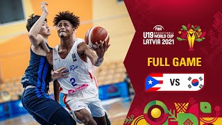 Puerto Rico v Korea | Full Game