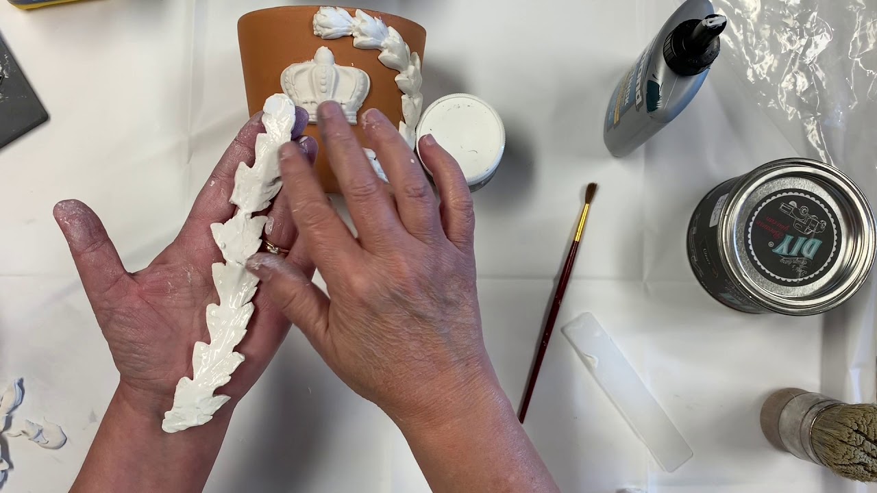 Creating A Flower Pot With Iron Orchid Designs Moulds