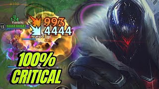 Jhin 100% Crit Rate Hits Hard in Season 12 Wild Rift | Pro Builds!