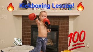 Урок кикбоксинга / Kickboxing lesson