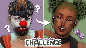 Attempting the RANDOM GENETICS Challenge 🎲 | Sims 4 Create a Sim Challenge