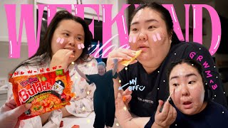 I THINK I'M OBSESSED!!! + TRYING SOMETHING NEW, Base Routine, BFF slumber party | GOOD BYE 20s