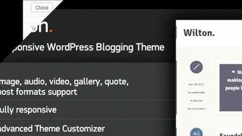 Wilton - Responsive WordPress Blogging Theme