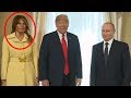 Melania Trump looks horrified as she shakes president Putin's hand