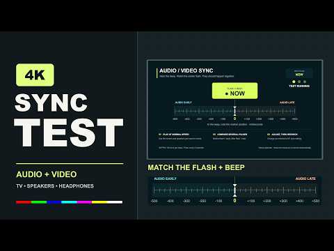 Audio Video Sync Test — 4K | Check Sound Delay & Lip Sync