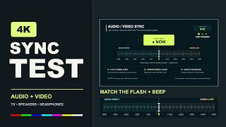 Audio Video Sync Test — 4K | Check Sound Delay & Lip Sync