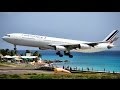 Must Watch!! Air France / Airbus A340 Slow Motion Landing at Princess Juliana.