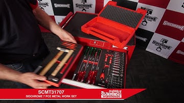 SCMT31707 - SIDCHROME 7 PCE METAL WORK SET - CUSTOM KIT MODULAR SYSTEM