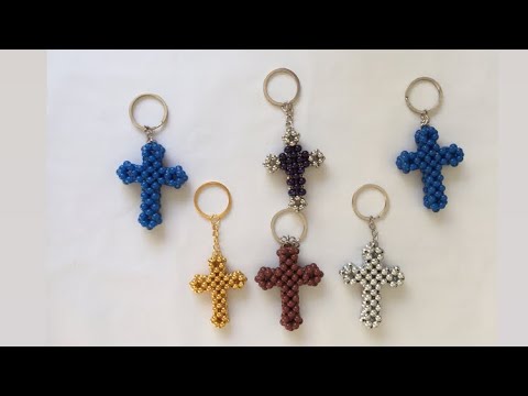 اسهل طريقة لصنع صليب من الخرز 😻✝️💚 easiest way to make a beads cross